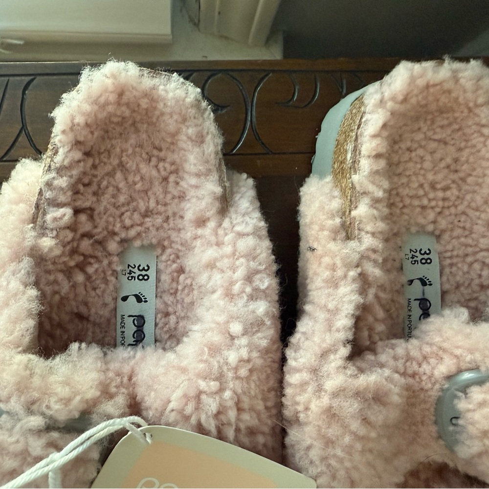 Birkenstock Papillio Arizona Big Buckle Shearling Teddy Sandals - 7 - Picture 2 of 6